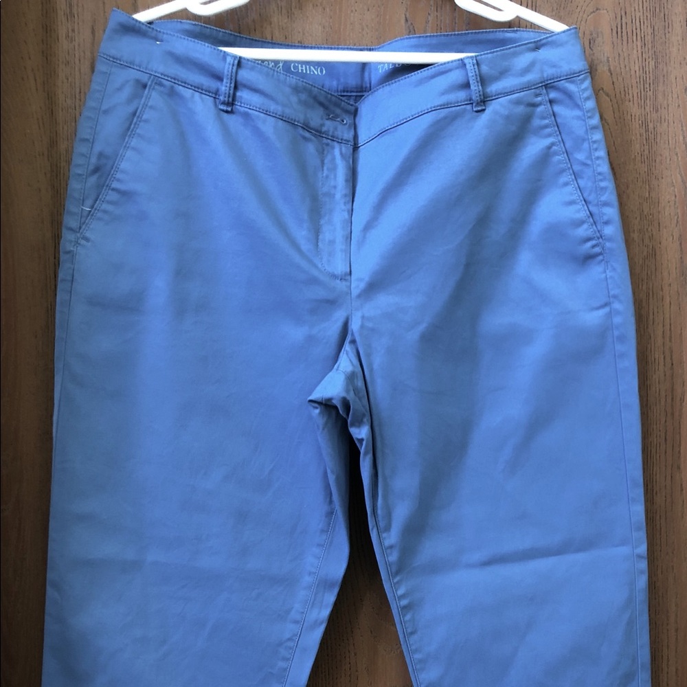 Blue chino slacks, Size 12, by Talbots